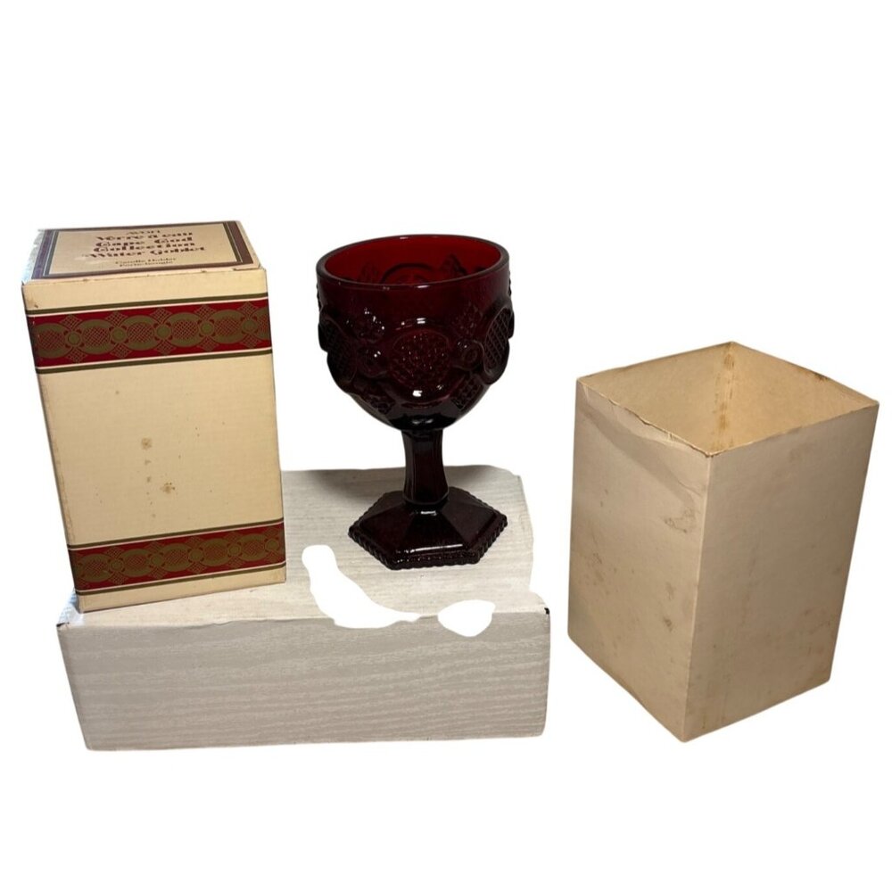 Avon Cape Cod Collection Water Goblet Candle Holder 6" NOS